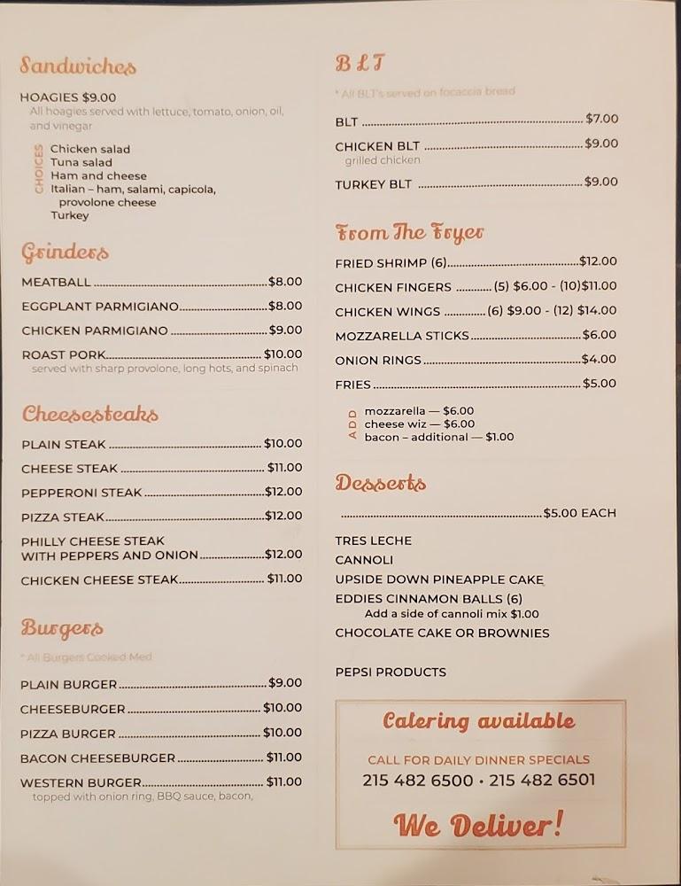 Ricky & Maria Pizza and Pasta Menu image 2